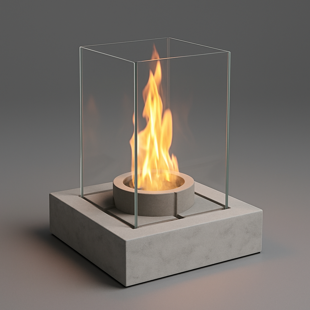 GLOW-Core V.1 – Masaüstü Beton Şömine